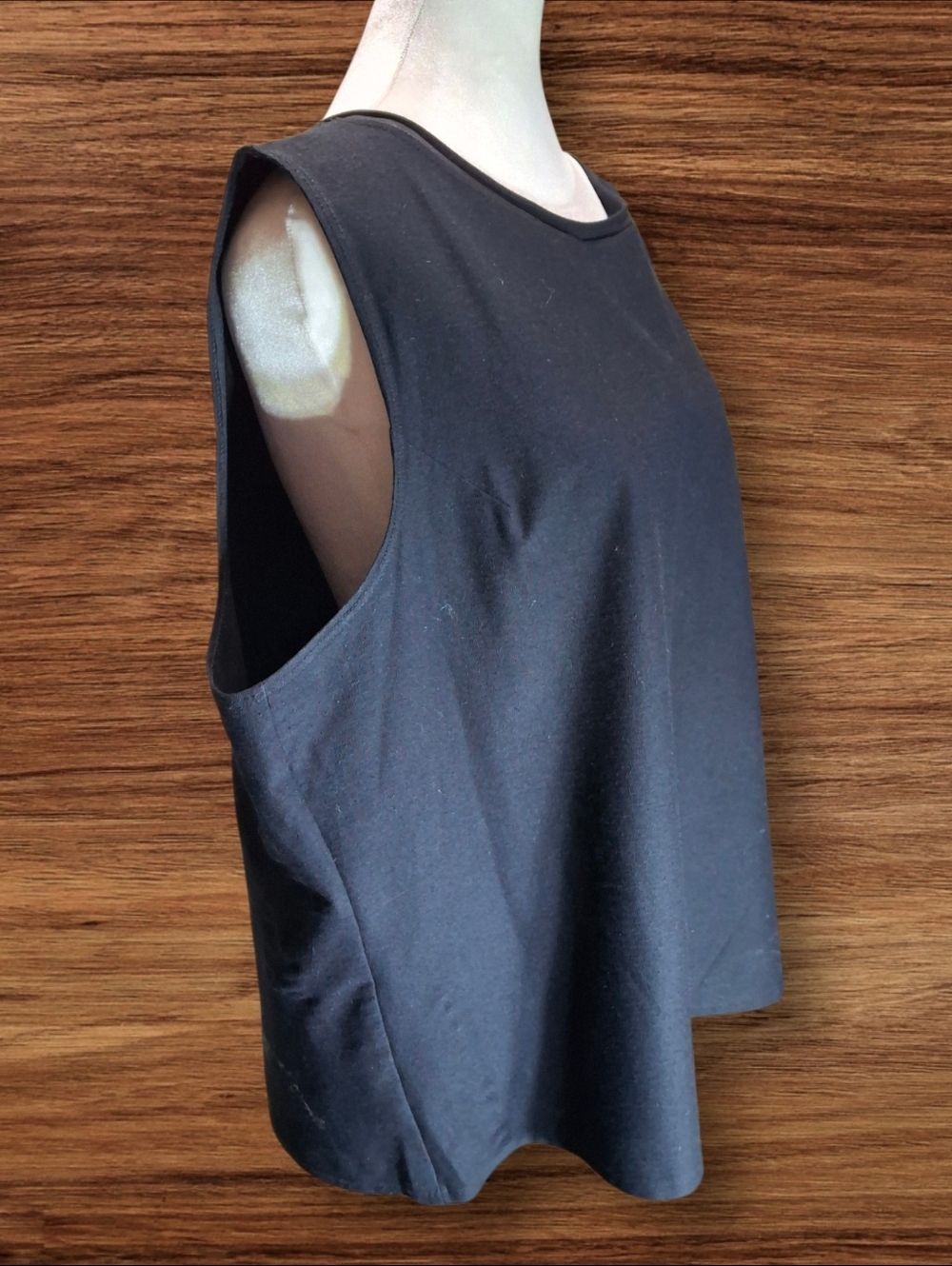 Eileen Fisher Sleeveless Black Viscose Jersey Blend Top Tank  Women Size 2x - Picture 8 of 15